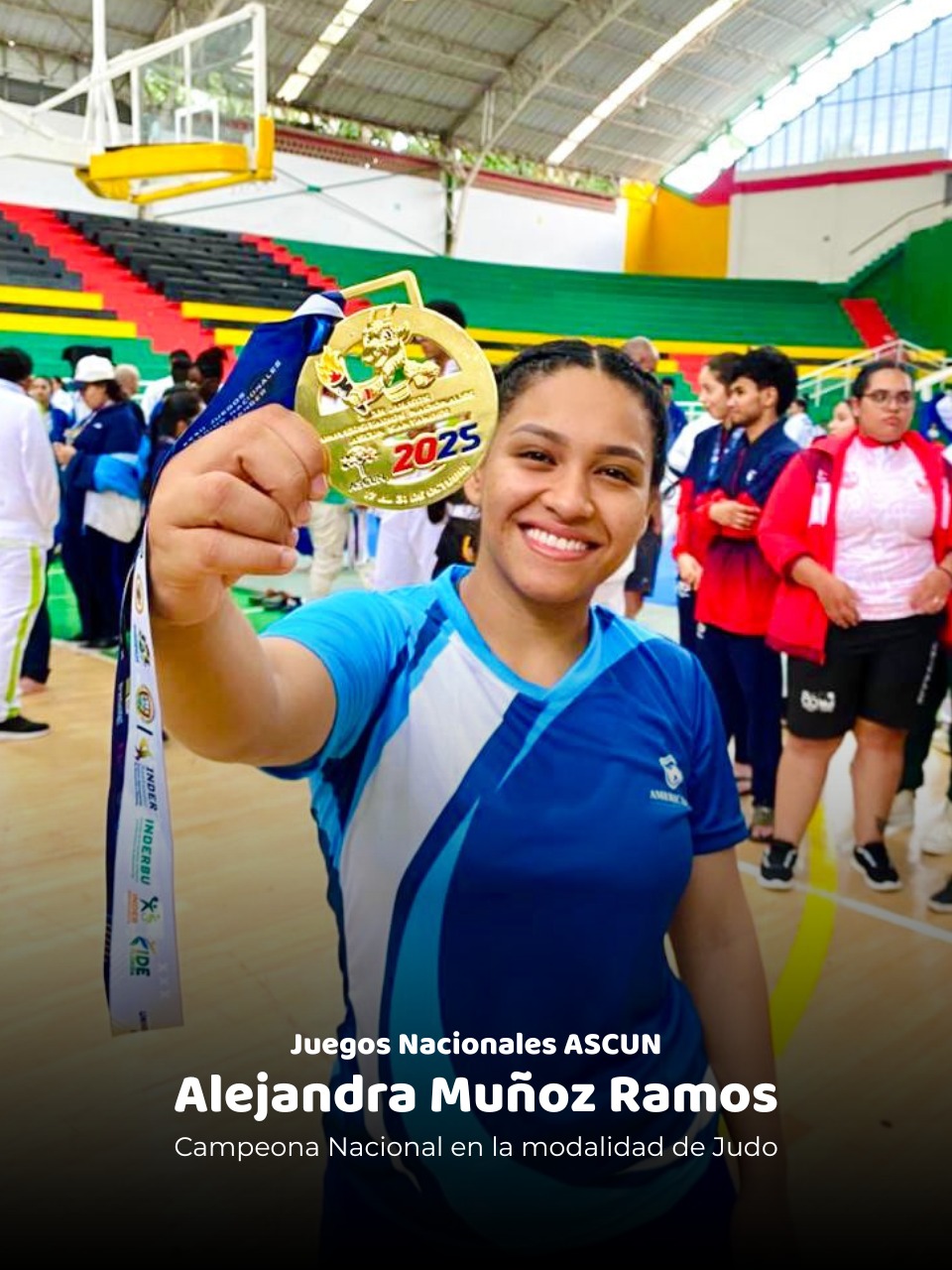 Facultad de Ciencias de la Educación felicita a Alejandra Muñoz Ramos, Campeona Nacional de Judo en los Juegos ASCUN 2025